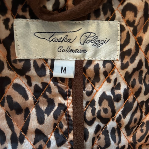 TASHA POLIZZI Quilted & Wool Patch Snap Front Coat - Picture 6 of 7